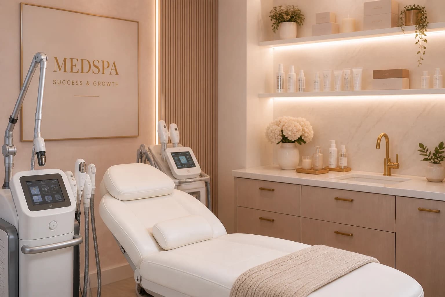 Med spa treatment room